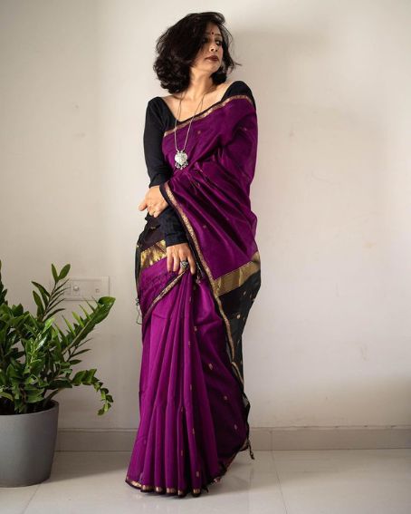 Maheshwari Handloom Silk x Cotton Saree