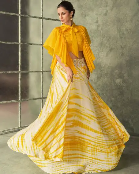 New Essence Designer Haldi Dress For Bride Sister