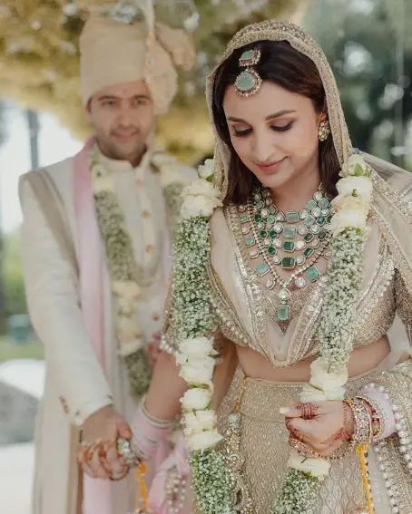 Parineeti Chopra's Beige Wedding Dress