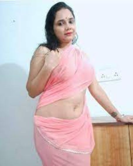 Pink Saree without Blouse