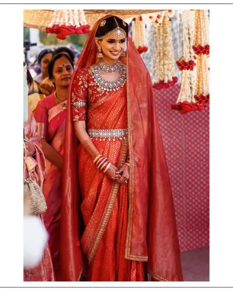 Red Bridal Saree For Elegant Look
