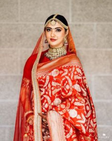 Sabyasachi Red Bridal Beautiful Saree