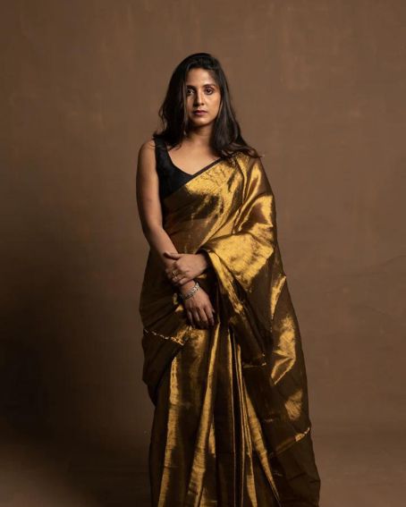 Shikhara I Gold Tissue Saree