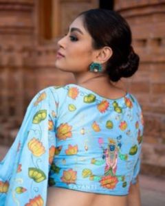 Hand-Painted Blouse