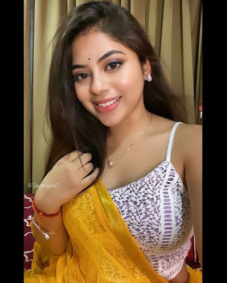 White Straps Blouse with Yellow Plain Saree