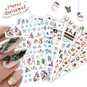 3D Self-Adhesive Winter Nail Deals Cute Santa Claus Snowflake