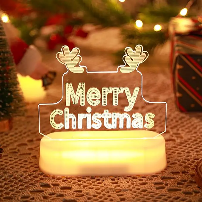 Acrylic Christmas Lights Room Decor Table Lamp