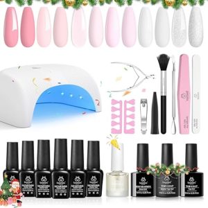 Beetles Gel Polish with Led Light Nail Lamp 6 Colors Manicure Kits