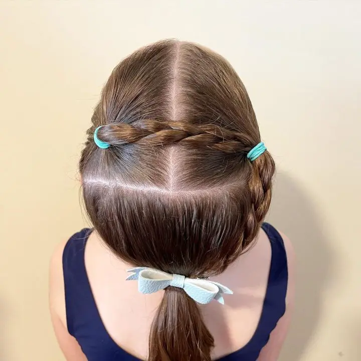 Brided Butterfly Christmas Hairstyle for Kids
