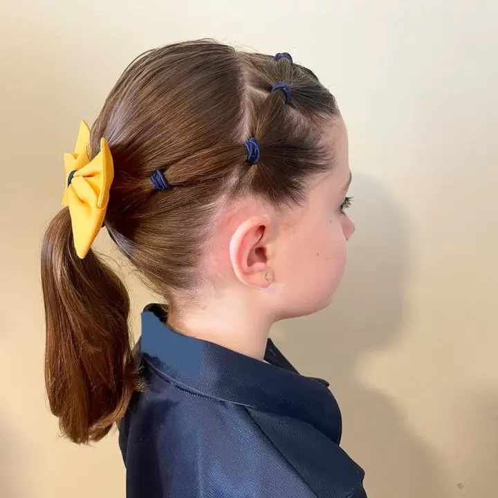 Easy Headband Christmas Hairstyle for Kids