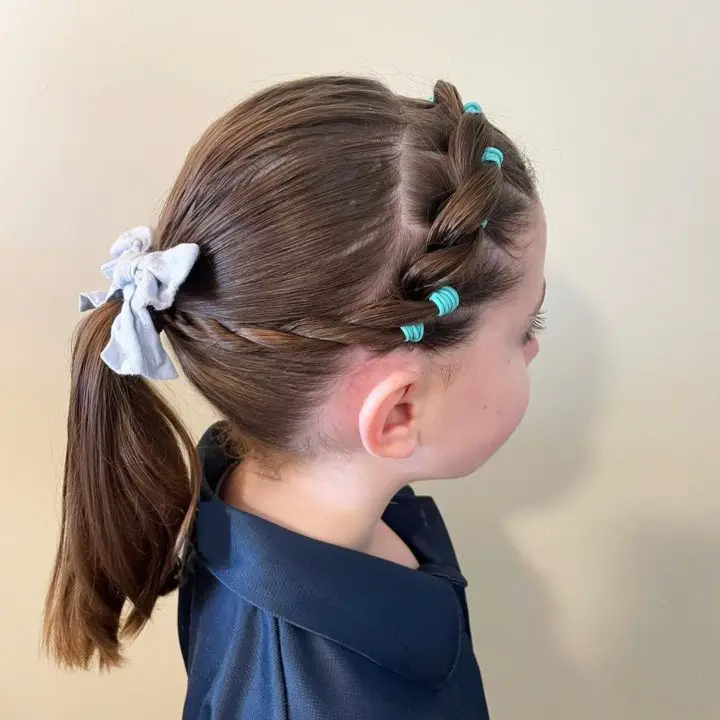 Headband Twist Christmas Hairstyle for Kids