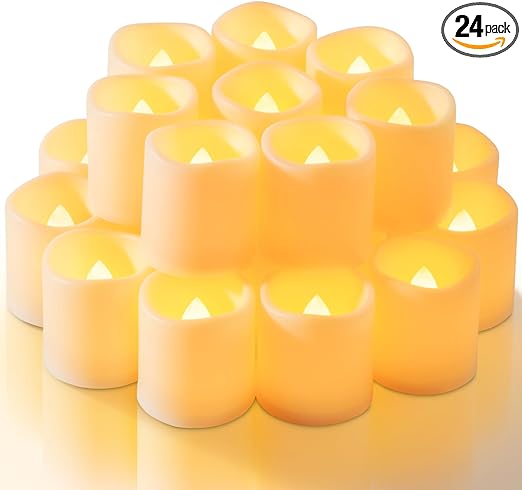 Homemory 24Pack Flickering Flameless Votive Candles