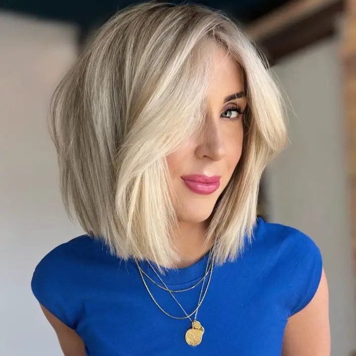 Long Blunt Bob Hairstyle for Short Hair