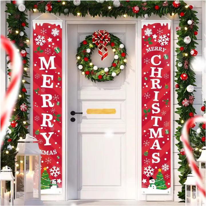 Merry Christmas Banner Sign