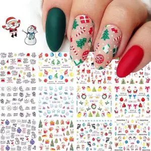 Snowflake Nail Decals Water Transfer Winter Nail Stickers