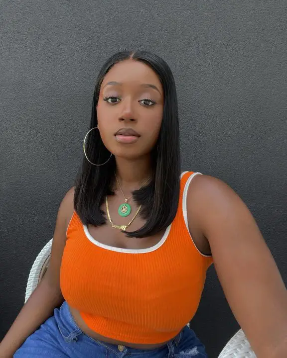 long layered hairstyle for black women