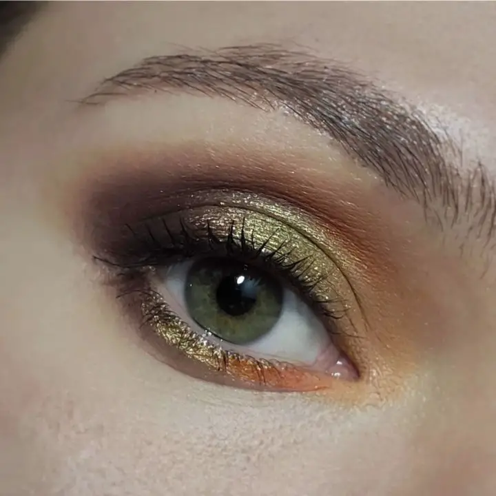 usual fall Eye Makeup look for green eyes